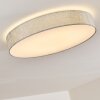 TALLABOA Ceiling light LED silver, 1-light source, Remote control