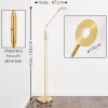 GULKANA Floor Lamp LED gold, 1-light source