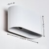 DAPP Wall Light white, 1-light source