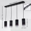 Kuparuk Pendant Light black, 4-light sources