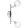 Globo ORINA spotlight chrome, white, 2-light sources