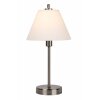 Lucide TOUCH table lamp matt nickel, 1-light source