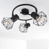 Bardhaman Ceiling Light black, 3-light sources