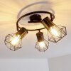 Bardhaman Ceiling Light black, 3-light sources