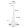 Steinhauer MEXLITE Pendant Light white, 1-light source