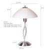 Steinhauer CAPRI table lamp stainless steel, 1-light source
