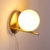 HOGATZA Wall Light brass, 1-light source