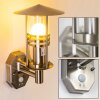 Forli wall light stainless steel, 1-light source, Motion sensor