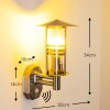 Forli wall light stainless steel, 1-light source, Motion sensor