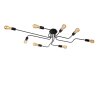 Lucide LESTER Ceiling light black, 8-light sources