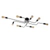Lucide LESTER Ceiling light black, 8-light sources