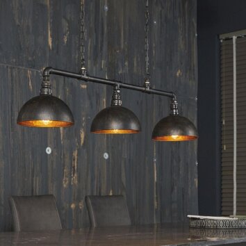 GROENEKAN Pendant Light black, 3-light sources