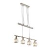 Globo KRIS Pendant Light matt nickel, 4-light sources