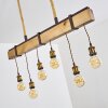 RIMFORSA Pendant Light brown, rust-coloured, 6-light sources