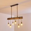 RIMFORSA Pendant Light brown, rust-coloured, 6-light sources
