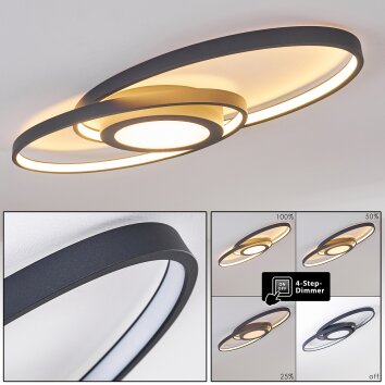 Chunky Ceiling Light LED grey, 1-light source