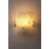 Globo BURGUNDY wall light matt nickel, white, 1-light source