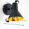 Mavas Wall Light black, 1-light source