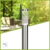 Brilliant BERGEN path light LED stainless steel, 1-light source