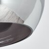 MOLLOY Ceiling Light chrome, Smoke-coloured, 1-light source