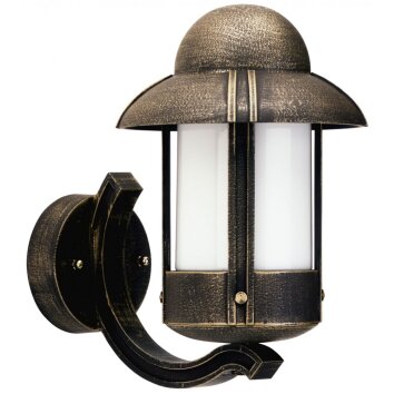 Albert 840 outdoor wall light brown, brass, 1-light source