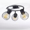 KENIA Ceiling Light grey, black, 3-light sources