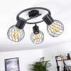 KENIA Ceiling Light grey, black, 3-light sources