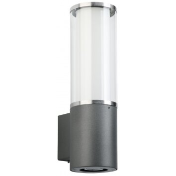 Albert 321 outdoor wall light anthracite, stainless steel, 2-light sources