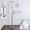 GUNSTOCK Floor Lamp polished nickel, 2-light sources