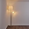 GUNSTOCK Floor Lamp polished nickel, 2-light sources
