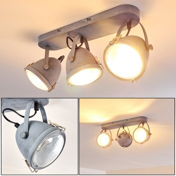 Butikon Ceiling Light grey, 3-light sources