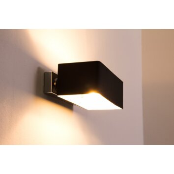 Ideallux BOX AP2 wall light black, 2-light sources