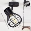 Gainesville Ceiling Light black, 1-light source
