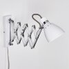 Stranderott Wall Light chrome, white, 1-light source