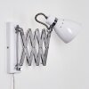 Stranderott Wall Light chrome, white, 1-light source