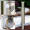 Dakar path light Stainless steel color, 1-light source, Motion sensor