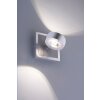 Wall Light Leuchten Direkt Ls-OPTI LED stainless steel, 2-light sources, Remote control, Colour changer