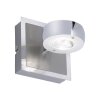 Wall Light Leuchten Direkt Ls-OPTI LED stainless steel, 2-light sources, Remote control, Colour changer