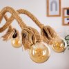 FREETOWN Pendant Light brown, black, 6-light sources