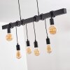 BARBENGO Pendant Light black, 6-light sources