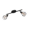 EGLO ZAPATA ceiling spotlight LED black, 2-light sources
