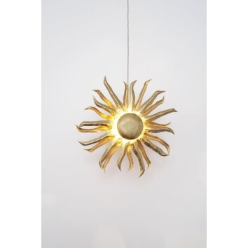 Holländer SONNE pendant light gold, 4-light sources