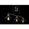 Globo hanging light black, 3-light sources