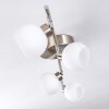 Motala Ceiling Light LED matt nickel, 4-light sources, Remote control, Colour changer