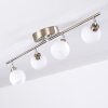 Motala Ceiling Light LED matt nickel, 4-light sources, Remote control, Colour changer