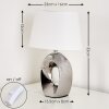 Rovio Table Lamp silver, 1-light source