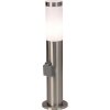 Brilliant lights Chorus outdoor light, pedestal light Stainless steel color, 1-light source