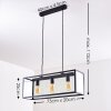 MOATIZE Pendant Light black, 3-light sources