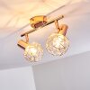 PALMIRA Ceiling light copper, 2-light sources