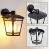 SIERA outdoor wall light black, 1-light source